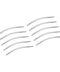 Ten Piece Curved Spring Bar Watch Band Pins Fits 30mm Straps With 1.5mm Diameter crafted from stainless steel for watch repair.