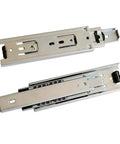 6 Inch Full Extension Drawer Slides With Telescopic Ball Bearing Rails for furniture, silver tone, heavy duty metal glide system