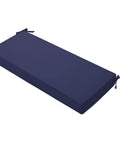 Outdoor Bench Cushion 42 By 18 Inch Waterproof Patio Cushion With Handle And Ties 3 Year Color Fastness Blue Garden Pad
