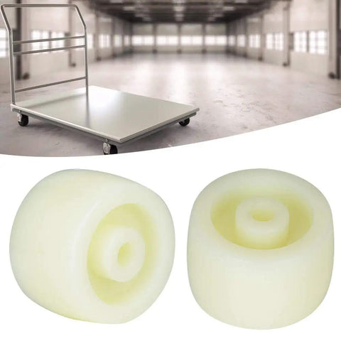Nylon Wheel Caster Rollers Set 1.5 Inch Diameter Directional Polypropylene Wheel 10 Pack 40 Kg Load Grippy No Slip Surface