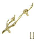 Brass Flower Branch Cabinet Handles Set Left And Right With Screws For Dressers Cabinets Wardrobes Drawers And Doors Dope Door Pull Hardware