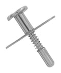 Heavy Duty Stainless Steel Loaded Spring Latch 6.5 By 50 Mm 2 Piece Pack For Cabinets And Doors close-up of latch mechanism