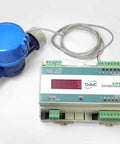 1 Inch NTEP IP68 NSF61 Non Lead Potable Water Meter With Pulse Output And Couplings Inline Horizontal Mount Gallons Readout For Accurate Home Or Industrial Water Tracking, with AMR module and cable