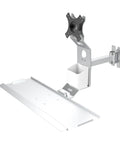 Rock Solid Industrial Monitor Keyboard Mount Tray Designed As The Ultimate Game Changer For Any Workspace Wanting Zero Clutter Chaos And A Quick Workflow Upgrade Featuring Heavy Duty Steel Build And Sleek Cable Management