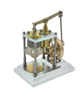 Gamma Type Vertical Stirling Engine Model With Dope High Precision Metal Build And True Heat Driven Motion For Education And STEM Enthusiasts A Creative Gift For Engineers And Collectors brass and aluminum desktop model