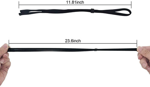 Six Pack Eyewear Straps For Glasses And Sunglasses Adjustable Neck Lanyard Cord Holder Sports And Everyday Eyewear, length measurement shown