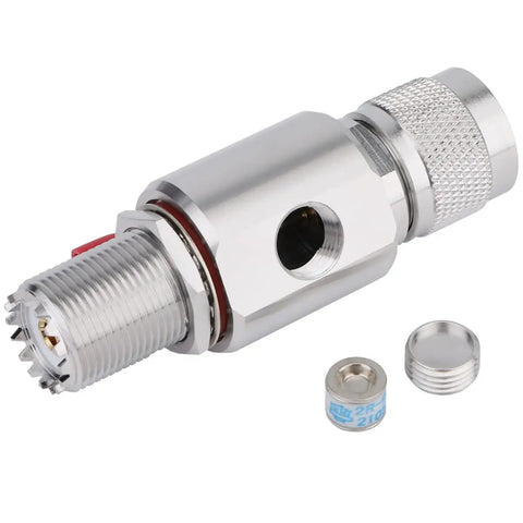 UHF Lightning Arrestor Surge Protector PL-259 Male To SO239 Female Bulkhead For HAM Radio Antennas with connectors