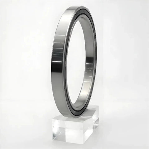 Heavy Duty 6709 And 6710-2RS Deep Groove Ball Bearing With Thin Wall Design for high speed industrial machinery, showcasing a sleek profile.