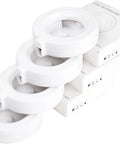 4-pack white Water Dispenser Replacement Filters for Automatic Pet Fountains with Triple Filtration System shown with packaging