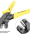 Ergonomic Chrome Vanadium Steel Crimp Plier With PVC Handle For Cable Crimping And AWG 28 18 Terminals Pro Grade Heavy Duty Wire Crimp Tool