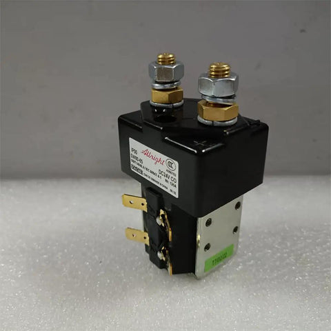 JwDawn Sw80-65 24V 125A Dc Contactor Solenoid Switch Swap In Replacement For Electric Vehicle Forklift Pallet Truck Stacker Golf Cart And Robot Sweeper, compact design with M8 studs.