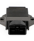 12V Ignition Kill Switch Module Fits 4 To 25HP Rig Outboards Runs Fast Without Extra Relay Compatible Cross Numbers Match Stock Housing Fix Boat Electronics Quick Easy Upgrade Marine Gear Rip All Season Plug In Swap black plastic marine connector module front view