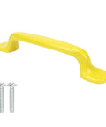 Bright Yellow Cartoon Cabinet Pull Handles Set Of 10 For Drawers Dresser Cupboard Wardrobe Aluminum Alloy With Smooth Round Edges
