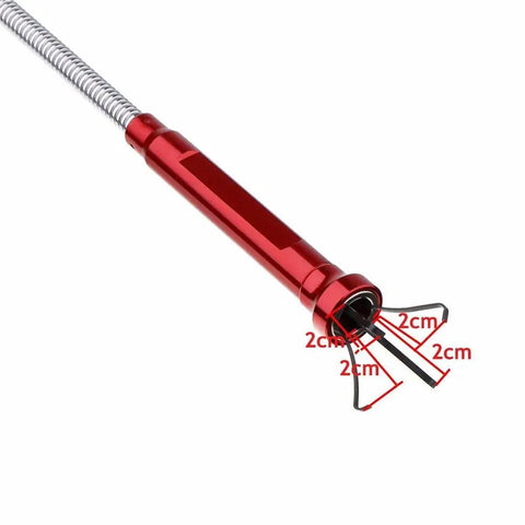 Flexible Claw Grabber Tool With LED Light Reaches Tight Spots Under Furniture Crevices And Drains Magnetic Head Picks Up Small Metal Debris Ideal DIY Handyman Gift For Men And Women