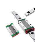 Versatile Miniature Linear Rail Slide Kit For 9mm 12mm And 15mm Guides With Carriage Block, 100 To 1000mm Length, MGN Style Linear Guides