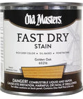 20 Pack of Half Pint Golden Oak Fast Dry Interior Oil Based Wood Stain container showing rich deep color for hardwood projects.