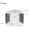 Back view of 10 Channel 2.4G AFHDS 2A RC Transmitter With FS iA6B Receiver showing battery cover and keys for quadcopter control