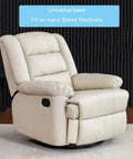 Bulletproof Heavy Duty 25.5 Swivel Chair Base Replacement Fits Recliners And Sofas Slick 360 Spin Steel Mount Plate Matte Black Furniture Swap Upgrade on a beige recliner.