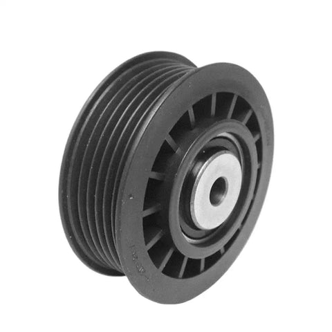 Premium Drive Belt Tensioner Pulley For Your Classic Mercedes Benz W201 That Fits W124, W126, W140 And R129 Models Perfectly shown from the side.