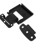 Heavy Duty Stainless Steel Locking Paddle Latch With Quick Toggle Clasp Perfect For Insulated Coolers Toolboxes And Outdoor Storage Boxes In Sleek Black Finish close-up view showing the latch components.