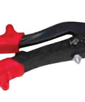 Sherman Marson HP-2 Professional Hand Riveter With Cushioned Vinyl Grips aluminum alloy body and red cushioned grip for heavy duty metalworking.