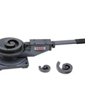 Manual Heavy Duty Rod And Flat Bar Bender 3 In 1 Scroll Bender For Workshop Gates And Fences displayed with components