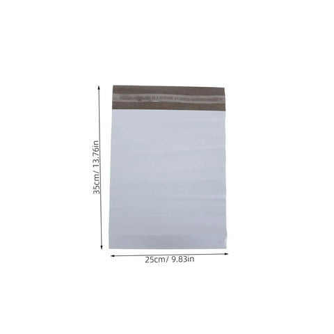 White Poly Mailer Bags 100 Pack 10x14 Inch Waterproof Self Seal Envelopes For Shipping Clothes And Mailing Supplies Durable