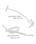 Two Pack Portable Sauna Steam Hose Connector Replacement Part For Home Spa, showing sizes 59.5cm and 29.5cm.