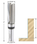 Illustration of Carbide Tipped Down Shear Face Plunge Router Bit With Ball Bearing Pilot, Three Quarters Inch Diameter