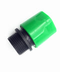 100 Pack 3/4 Inch Garden Drip Irrigation Quick Connect Fittings And Adapters, Male Quick Connects, 16mm Seal Hose Fittings, Hose Splitter Irrigation Fittings For Home Yard Plant Watering. black threaded male connector with green cap