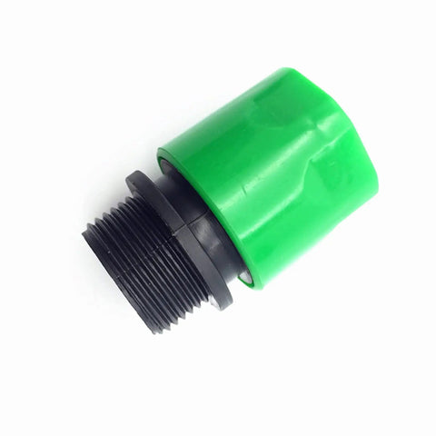 100 Pack 3/4 Inch Garden Drip Irrigation Quick Connect Fittings And Adapters, Male Quick Connects, 16mm Seal Hose Fittings, Hose Splitter Irrigation Fittings For Home Yard Plant Watering. black threaded male connector with green cap