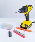 Rock Solid 20V Cordless Drill Set Featuring Brushless Motor And Knockout 27 Nm Torque With Smooth Variable Speeds And Hassle Free Keyless Chuck For Home Repair And Pro Grade DIY Tasks Built To Last with drill and bit set