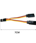 10 Piece Servo Y Harness Splitter Cables 1 Male To 2 Female JR Futaba Style Plug And Play Extension Wires 7CM