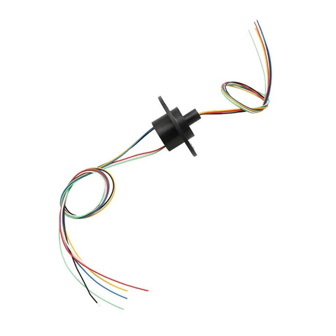 One Piece 22mm Capsule Conductive Slip Ring With 6 Channel 2A Rotary Joint For High Speed Dome And Stage Light Applications