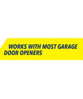 Universal Garage Door Remote With Two Buttons For Two Doors Or Gates Easy Wireless Setup No Fuss Black Remote Control - compatibility text