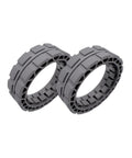 ZeAda wheel tire pair for ECOVACS DEEBOT; grey tires for X1 Omni, T10/T20 series (1 pair)