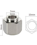 Hexagonal eccentric column from POM Big Pulley Wheel Kit With 13 Pulleys, 10 Hexagonal Eccentric Columns, And 20 Round Columns for 3D Printers.