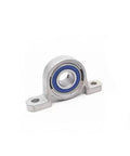 Built Tough Stainless Steel Miniature Pillow Block Bearing Unit With Precision Ball Bearing For Compact Machinery Mountings Washdown Ready, side view.