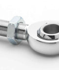 Heavy Duty Left Hand Thread Heim Joint For UTV ATV Steering Linkage 5/8 Bore 5/8 18 Pitch with chrome finish and hex nut.