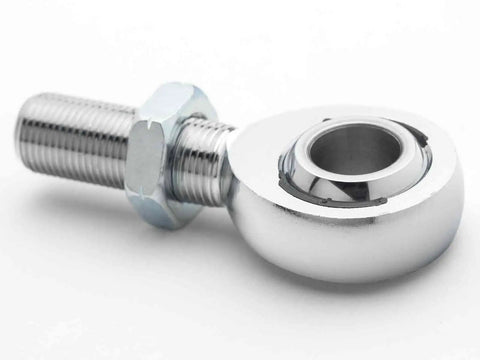 Heavy Duty Left Hand Thread Heim Joint For UTV ATV Steering Linkage 5/8 Bore 5/8 18 Pitch with chrome finish and hex nut.
