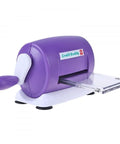 Purple DIY Die Cutting And Embossing Machine For Crafting Scrapbooking Card Making And Papercrafts with handle, portable size