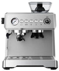 Front view of Automatic Home Coffee Machine With Built In Grinder And Steam Milk Frother One Touch Espresso Fresh Ground Brews