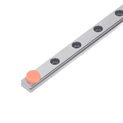 Top Notch Linear Motion Guide Rail for CNC and 3D Printers - High Precision, Self Lubricating, Low Friction Bearing Steel, Corrosion Resistant, Smooth Motion, Easy Fit and Long Lasting Performance, silver rail with mounting holes