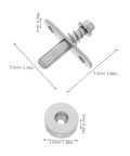 Upgrade Your Home With These Top Shelf Adjustable Spring Loaded Rotating Pivot Shafts For Folding Room Dividers And Heavy Duty Door Partitions That Rock Securely - Metal adjustable pivot shaft with spring, 5.5cm length.