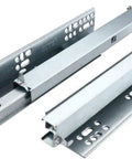 Heavy Duty Soft Close Drawer Slides 3 Way Full Extension Bottom Mount USA Standard Cabinet Hardware Made From Cold Rolled Steel.