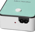 Close-up of cyan finish on Compact Desk Space Heater With Adjustable Tilt Bracket Crank Up The Heat In Seconds Ultra Quiet 40dB