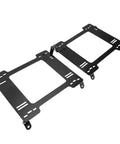Two Race Car Seat Base Mounting Brackets With Rail Track For Civic EG CX DX EX Integra Beefed Up Heavy Duty Interior Mounting Brackets