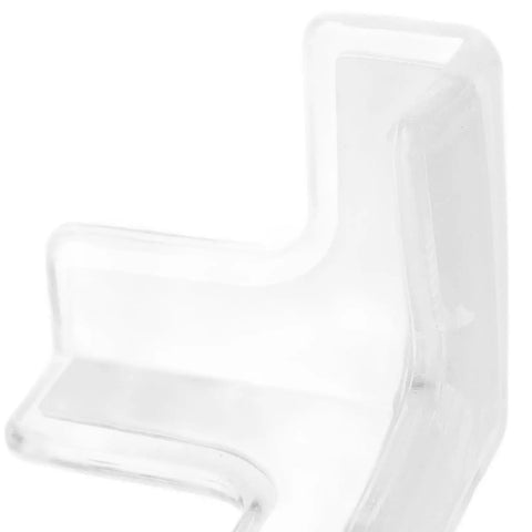 Close-up of clear 20 Pack Soft PVC Corner Guards For Furniture Edge Safety, Kidproof Bumpers For Wardrobes And Cabinets