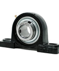 Beefy Built Tough Heavy Duty Pillow Block Bearing With 2 7 16 Inch Bore 2 Bolt Self Aligning Mount R3 Triple Lip Seal High Speed Low Noise Long Life Durable Replacement For OEM And Industrial Applications, cast iron housing