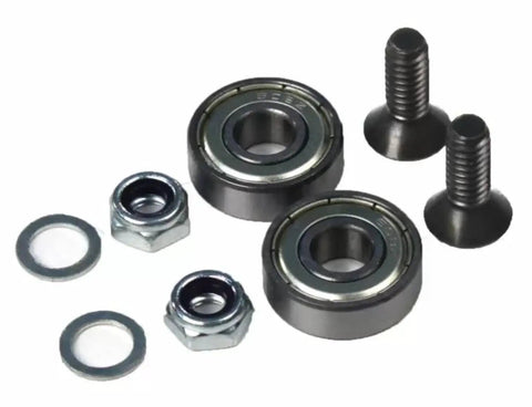 Self Centering Base Plate Kit With Roller Bearings For Universal Router Base Plates That Pro Grade Upgrade Turns Your Router Into A Precision Centering Tool For Accurate Centered Mortises And Smoother Cuts showing bearings and screws
